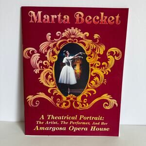 Vintage Amargosa Opera House Soft Cover Book Marta Becket California History